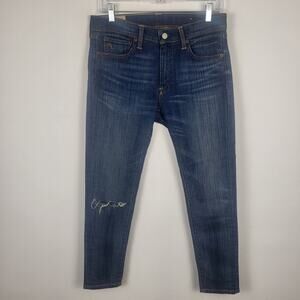 Polo Ralph Lauren TOMKINS SKINNY Crop Denim Womens Jeans 32 $108
